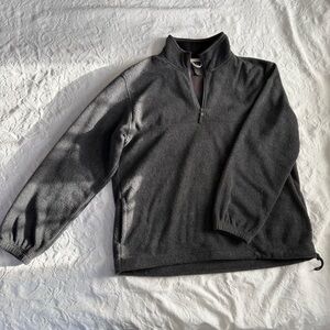 Van Heusen Charcoal Quarter-Zip Fleece Sweater